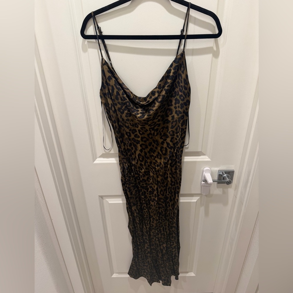 Zara Satin Midi Dress